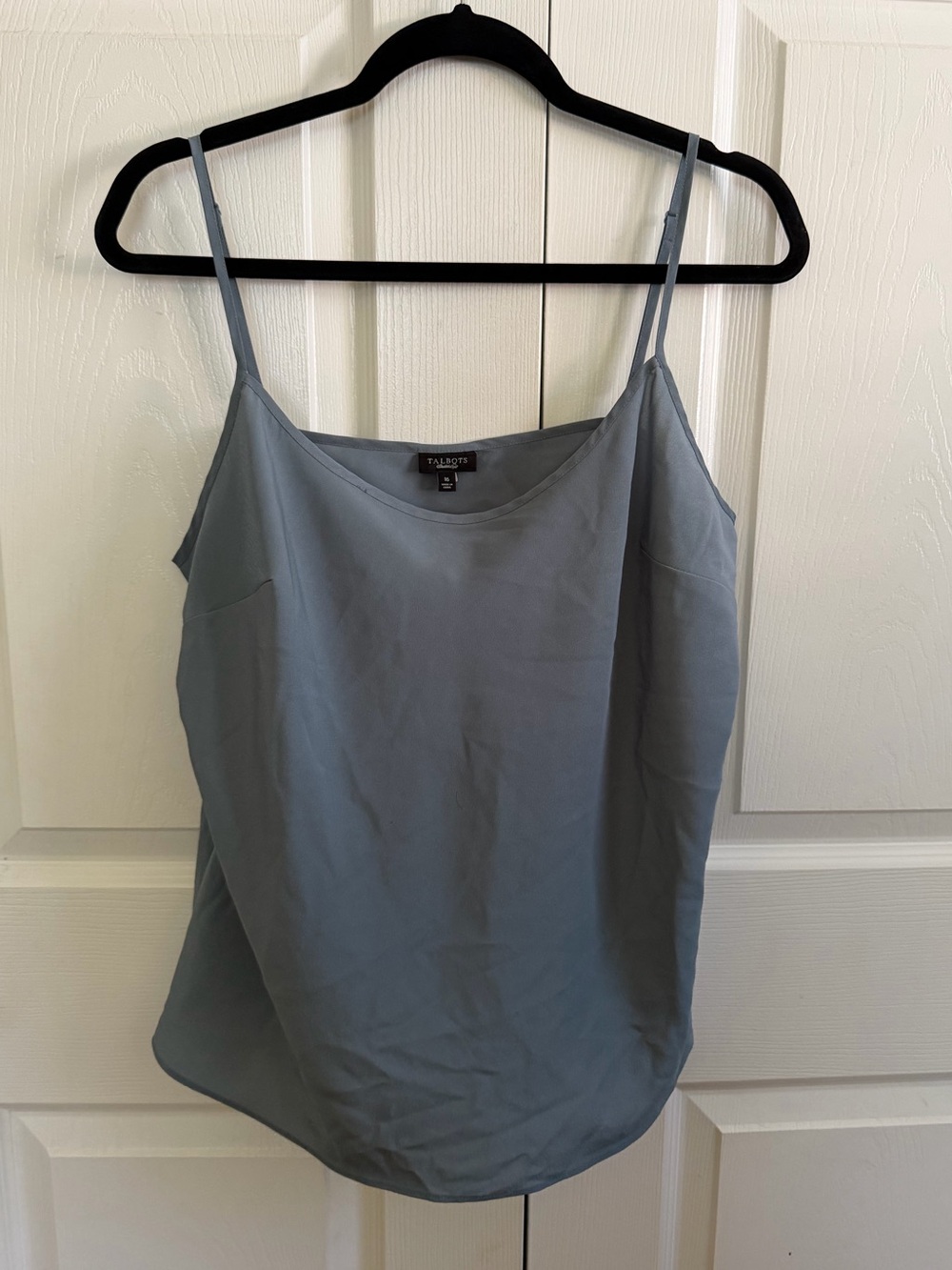 5 for $25! Talbots Slate Blue Silk Blend Camisole with Adjustable Straps